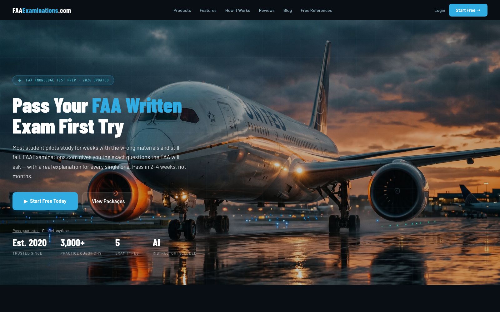 FAAExaminations.com — FAA Pilot Exam Prep Platform